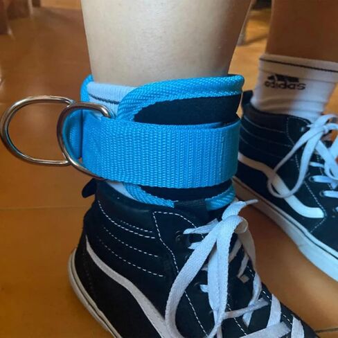 Ankle Straps Ankle Resistance Bands Wrist Cuffs Padded Straps Adjustable Fitness Glute Kickback D-Ring for Cable Machine Gym Foot Leg Training Brace Support 1 Pair in Saudi Arabia