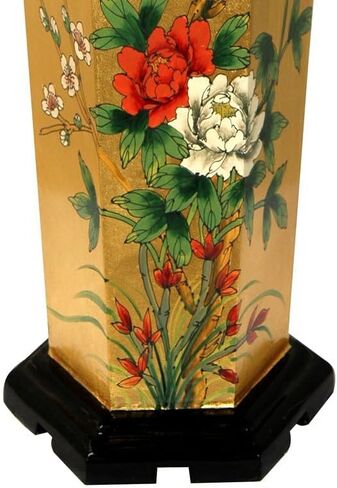 Red Lantern 20" Bamboo Lattice Umbrella Stand, 2 Foot, White in Saudi Arabia