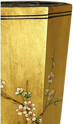 Red Lantern 20" Bamboo Lattice Umbrella Stand, 2 Foot, White in Saudi Arabia