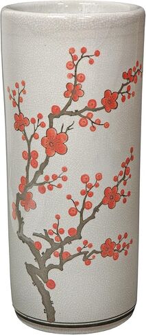 Red Lantern 20" Bamboo Lattice Umbrella Stand, 2 Foot, White in Saudi Arabia