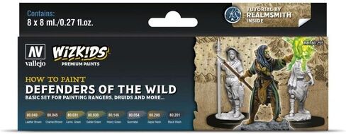 Vallejo VAL80258 Farb-Set, WizKids Arcane Elements, 8 x 8 ml Model Paint, Various, 8 ml (Pack of 8) in Saudi Arabia