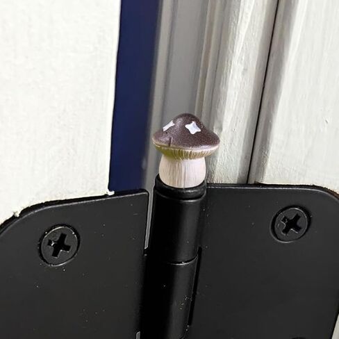 Door Hinge Heads Decorative Topper - Hinge Head Mushroom - Magnetic Hinge Head Trinket - Hinge Pin Topper Miniature (Red, Set of 6) in Saudi Arabia