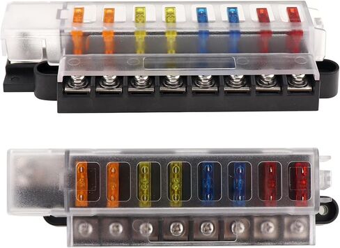 4-Way Blade Fuse Box with Cover 5045 ST Blade Fuse Block Compact 4 Circuit ATO Blade Fuse Box Block Holder for Car Boat in Saudi Arabia