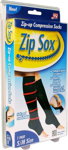 Zip Sox Compression Socks by BulbHead - Pair, S/M in Saudi Arabia