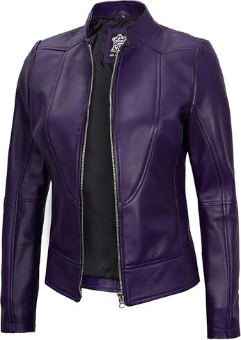 Decrum Women Leather Jacket - Real Lambskin Leather Jackets For Women in Kuwait
