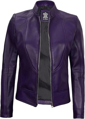 Decrum Women Leather Jacket - Real Lambskin Leather Jackets For Women in Kuwait