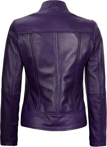 Decrum Women Leather Jacket - Real Lambskin Leather Jackets For Women in Kuwait