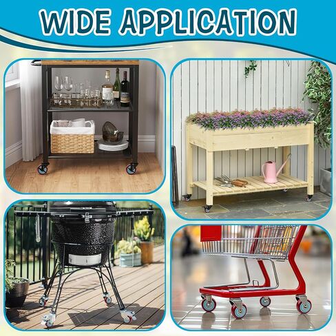 8 Pcs 3 Inch Push Cart PU Caster Kits, Shelf Replacement 3" Casters, Cargo Elevator Front Casters, Replacement Casters for Platform Trucks, Snow Blower, Grill 3" x 1.25" Casters 3/8" Axle in Saudi Arabia