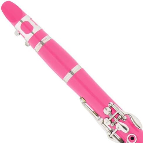 Mendini MCT-E+SD+PB Black Ebonite ABS B Flat Clarinet with Case, Stand, Pocketbook, Mouthpiece, 10 Reeds and More in Kuwait