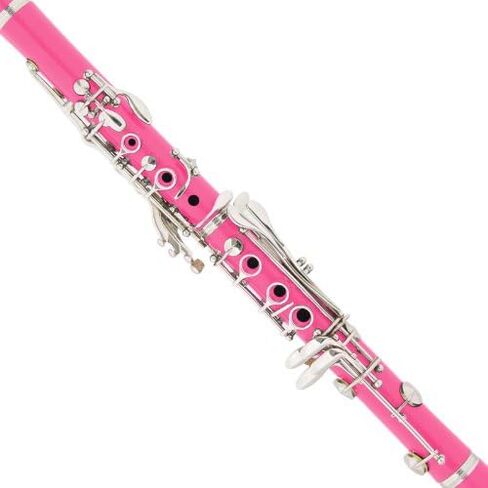 Mendini MCT-E+SD+PB Black Ebonite ABS B Flat Clarinet with Case, Stand, Pocketbook, Mouthpiece, 10 Reeds and More in Kuwait