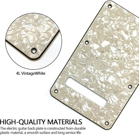 Guitar Back Plate Compatible with Strat/Stratocaster Tremolo Cavity Cover, Tremolo Cover with Pickguard featuring 6 Screws(Green) in Saudi Arabia