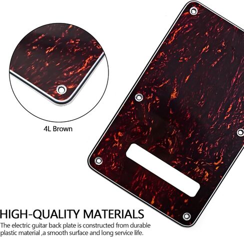 Guitar Back Plate Compatible with Strat/Stratocaster Tremolo Cavity Cover, Tremolo Cover with Pickguard featuring 6 Screws(Green) in Saudi Arabia