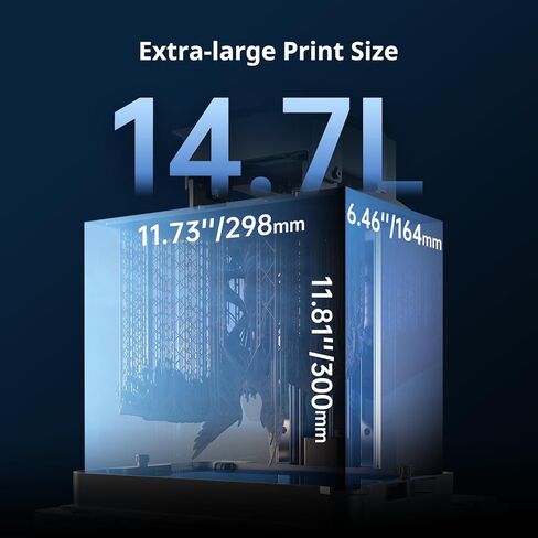 ANYCUBIC Photon Mono M7 PRO 14K Resin 3D Printer, 170mm/h Fast Printing, 10.1'' Mono LCD with COB LighTurbo 3.0 Source, Dynamic Temperature Control Resin Vat, Build Volume 8.77''x4.96''x9.05'' in Kuwait