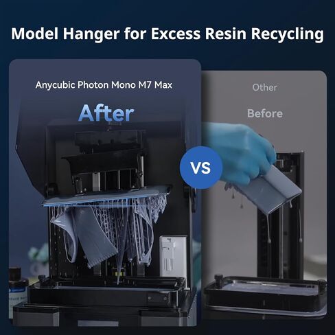 ANYCUBIC Photon Mono M7 PRO 14K Resin 3D Printer, 170mm/h Fast Printing, 10.1'' Mono LCD with COB LighTurbo 3.0 Source, Dynamic Temperature Control Resin Vat, Build Volume 8.77''x4.96''x9.05'' in Kuwait