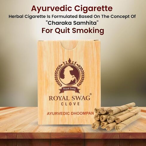 Ayurvedic & Herbal Long Filtered Bidi Smoke (Pack of 20 X 20 Bidi Sticks Per Pack) with 12 ml Shot to Stop Nicotine Craving Tobacco Free Dhoompan Helps in Quit Smoking (400 Sticks, 1 Shot) in Saudi Arabia