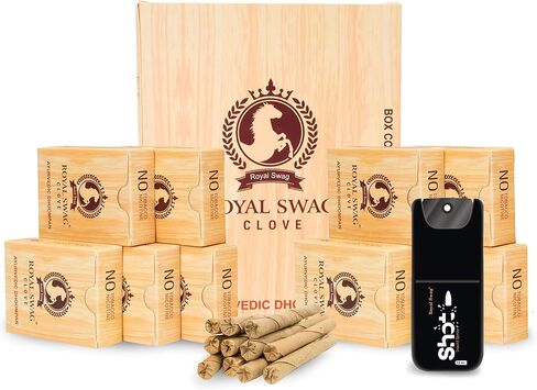 Ayurvedic & Herbal Long Filtered Bidi Smoke (Pack of 20 X 20 Bidi Sticks Per Pack) with 12 ml Shot to Stop Nicotine Craving Tobacco Free Dhoompan Helps in Quit Smoking (400 Sticks, 1 Shot) in Saudi Arabia
