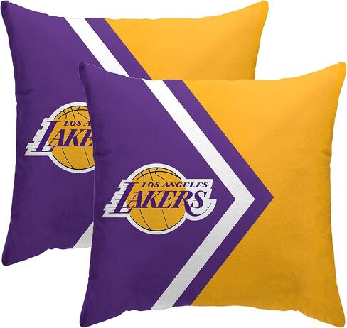 Officially Licensed NBA Side Arrow Poly Span 2 Pack Throw Pillows, 16" x 16" in Saudi Arabia