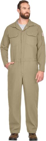 Bulwark FR mens Flame Resistant 4.5 Oz Nomex Iiia Premium Work Utility Coveralls, Navy, 46 US in Kuwait
