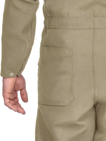 Bulwark FR mens Flame Resistant 4.5 Oz Nomex Iiia Premium Work Utility Coveralls, Navy, 46 US in Kuwait