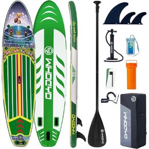 Inflatable Stand Up Paddle Board 11' × 33" × 6", Yoga Board with Durable SUP Accessories for Adults & Youth, Versatile Paddle Board in Saudi Arabia