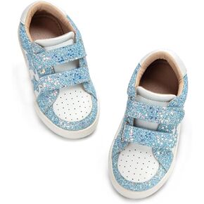 Otter MOMO Girls Sneakers Little Girls Magic Paste Shoes Glitter Sneakers Toddler