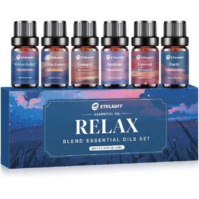 Sleep Essential Oils Set, Essential Oils for Diffusers for Home, Candle Making Scents - Lavender, Peppermint, Tea Tree, Eucalyptus, Lemongrass, 6x10ml in Saudi Arabia