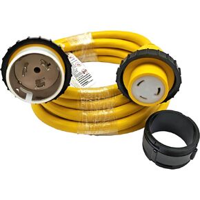 Parkworld 692019 Shore Power Adapter Cord Marine 50A Plug SS2-50P to L5-30R RV 30A Receptacle Female (1.5FT) in Kuwait
