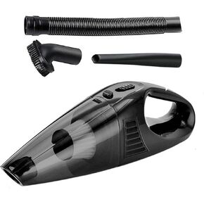 Handheld Vacuum Cordless Cleaner, Car Hand Held Vacuum with USB Charging Port, Big Suction Low Noise Lightweight Rechargeable Vacuum for Car Pet Hair Home Black