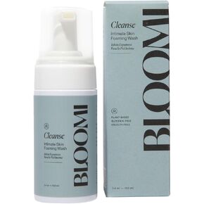 Bloomi Cleanse Intimate Skin Foaming Wash for Women - Hydrating Aloe Vera Cleansing Wash for Intimate Areas Gentle Soothing Feminine Hygiene Shower Moisturizing Natural Foaming Soap Wash 3.4oz