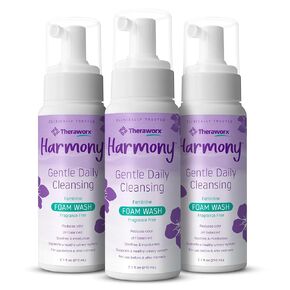 Theraworx Harmony Daily Feminine Care Foam, Gentle Daily Cleansing Fragrance Free, Reduces Odor, pH Balanced - 7.1 oz - 3 Count