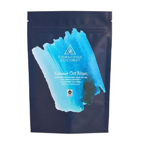 Coconut Oil Wipes for Feminine Health, Organic Vulva Moisturizer Wipe, Feminine Oil Wipe, Menopausal Support