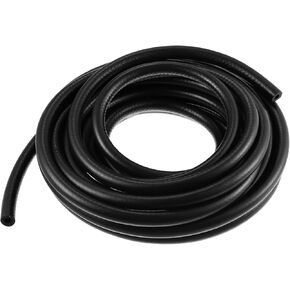 X AUTOHAUX 1/4" 25 FT Car Fuel Hose Rubber Fuel Hose Line for Fuel System Oils Ethanol