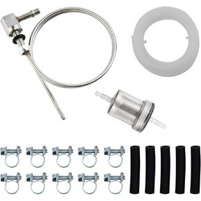 Fuel Filter Hose Clip Pipe Line Kit for Webasto Eberspacher Diesel Heater Up to 5KW Fuel Stand Pipe，Air Parking Heater Tube Standpipe Fuel Hose Clip Kit
