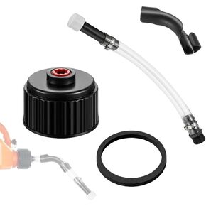 Deluxe Fuel Jug Hose Filler Racing Utility Gas Can Kit for Vp Racing Jegs LC2 Scribner Fuel Jugs Spout Installation Upgraded Hose with Filter Design