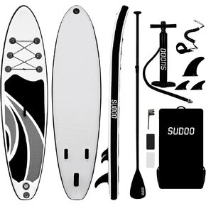 Inflatable Stand Up Paddle Board 10.5'x33 x6 Ultra-Light SUP Stand-Up Paddleboard for Adults & Youth with Backpack, Pump, Paddle, Coil Leash, Triple Fins, Repair Kit