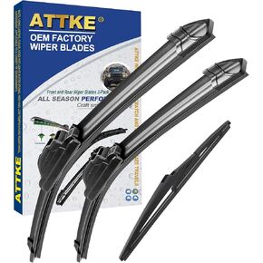 ATTKE 3 Wipers for Toyota Prius C 2012-2019 Replacement (28″ + 14″ + 8″ Front Wiper Blades + Rear Wiper Blades)