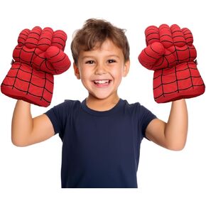 Superhero Gloves Cosplay, Costumes Gloves, Boxing Gloves,Superhero Toys Big Soft Plush Gloves Pair for Boys, Birthday,Gift