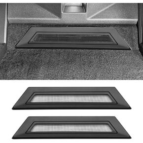 for Tesla Cybertruck Air Vent Cover ABS Material Mesh Rear Floor Backseat Under Seat Air Flow Vent Grille Protection Cover for Cybertruck 2024 2025 Accessories 2Pcs Black