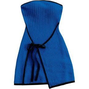 MakeMeChic Women's Knitted Strapless Dress Wrap Tie Front Sleeveless Bodycon Mini Tube Dresses