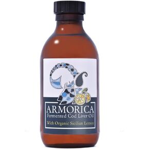 Fermented Cod Liver Oil - Cold Processed, Lacto-Fermented & Raw Cod Liver Oil - Made Exclusively with Atlantic Cod (Sicilian Lemon (Organic), 200ml (6.67Fl oz))