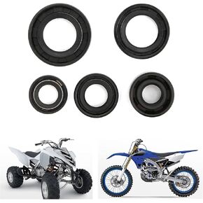 Engine Oil Seal Replacing Engine Oil Seal 5Pcs, Engine Crankshaft Seal Gear Crank Case Oil Seal for PIT PRO Trail Quad Dirt Bike ATV, Solid Steel Alloy