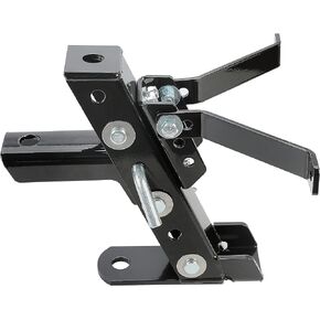ECOTRIC Heavy Duty Adjustable Lawn Mower Trailer Towing Hitch, Garden Tractor Hitch Steel Compatible with John Deere Cub Cadet Craftsman