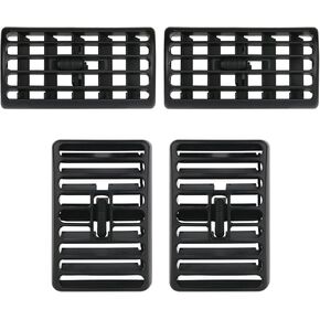 4PCS Center Console Air Vent Grille for Jeep Wrangler TJ 1997-2006 Jeep Cherokee XJ 1997-2001 Dash Center Dash Vents Louver Outlet Air Conditioning Heater Vents