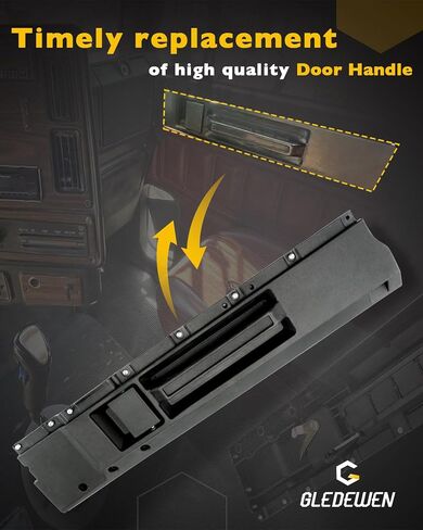 Interior Door Handle Black, Compatible With 1988-2012 Freightliner Classic XL, Classic, FLD112, FLD120, FLD120SD, FLD132, Front Left Driver Side, Replace# 761-5209, 7615209 Inside Door Repair Handle in Saudi Arabia