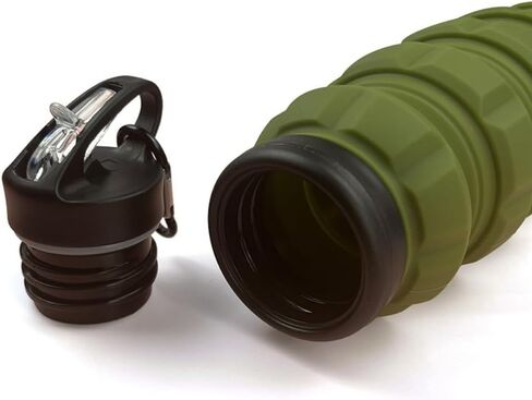 Etoto Plastic grenade water bottle, food grade silicone cycling sports water bottle, high-temperature resistant water bottle-green in Saudi Arabia