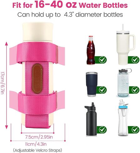 OUTXE 2 Pack Bogg Bag Cup Holder for Stanley, Large Drink Holder Compatible with All Bogg Bag, Adjustable Cup Holder Attachment, 40 oz Water Bottle Accessories for Simply Southern Bogg Bag in Kuwait