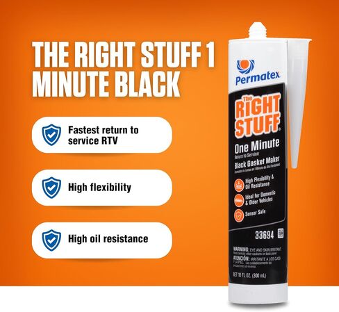 Permatex 25224-6PK The Right Stuff Gasket Maker, 7 oz. (Pack of 6) , Black in Saudi Arabia