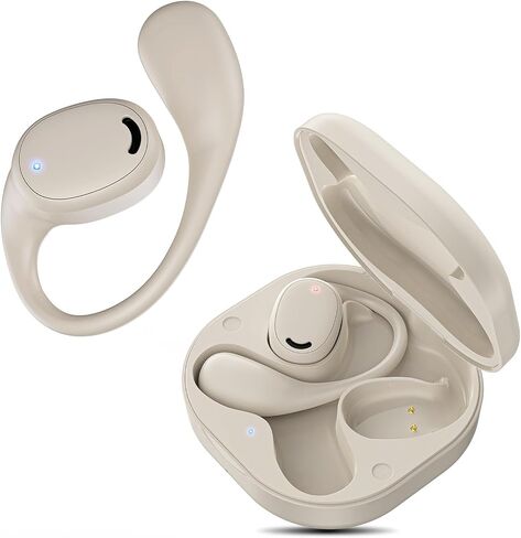 Open Ear Headphones - Airflow Pro Bluetooth 5.3 Earbud Wireless Earphones Headset for Running and Outdoor Activities with Immersive Sound(Black) in Saudi Arabia