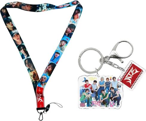 YiYiXiXi Stray-Kids New Album Lanyard Keychain Accessories Gift Merch for Fans(Purple) in Kuwait
