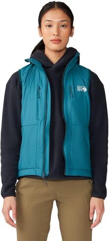 سترة دافئة للنساء من Mountain Hardwear KOR Airshell، أسود، L in Saudi Arabia